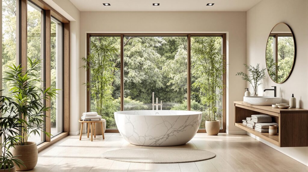 ontdek waarom de japandi badkamer de ultieme trend van 2025 is. verken de perfecte mix van japanse minimalisme en scandinavische functionaliteit, met tips voor een serene, stijlvolle en praktische badkamerontwerp.