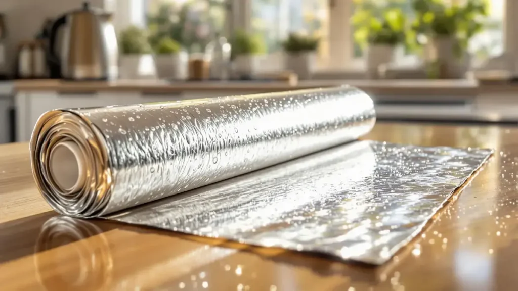 Wie had gedacht dat een simpele rol aluminiumfolie zo gemakkelijk de kalkaanslag in uw huis kan verwijderen