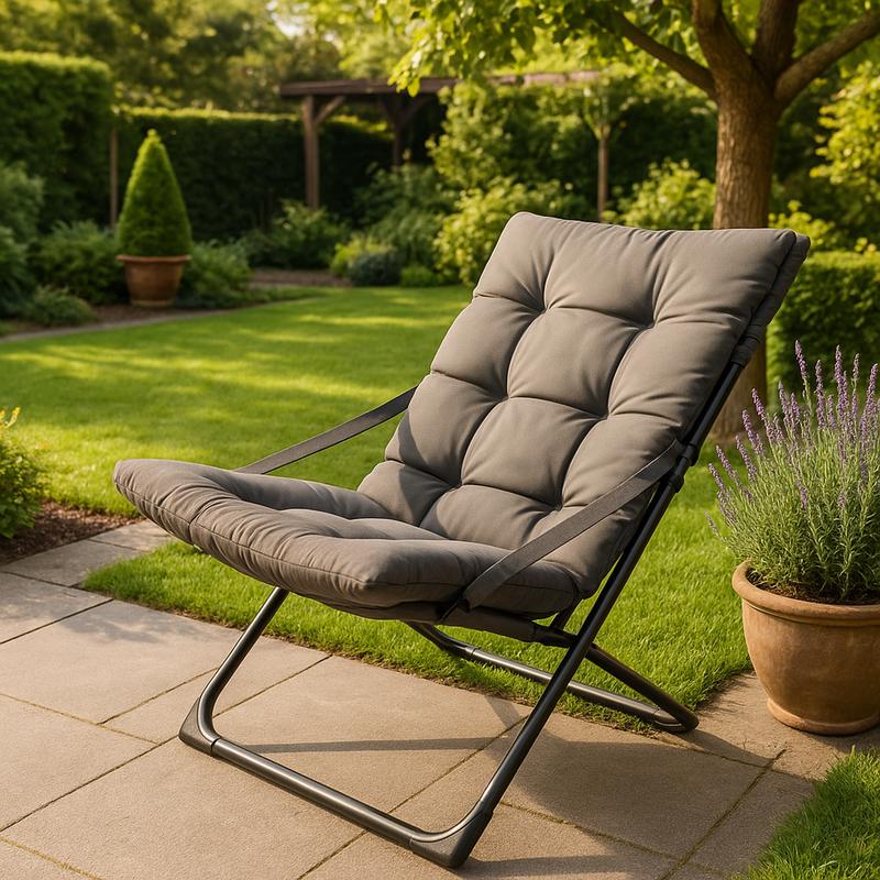 Loungestoel met kussen Action