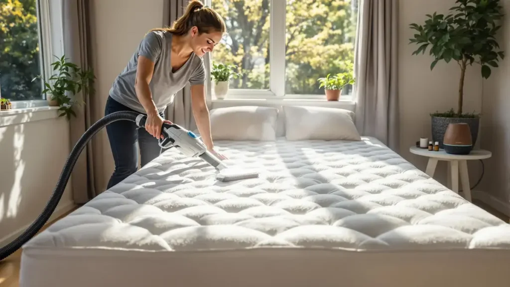 Iemand doet het niet, maar hier is hoe je je matras heel gemakkelijk kunt schoonmaken