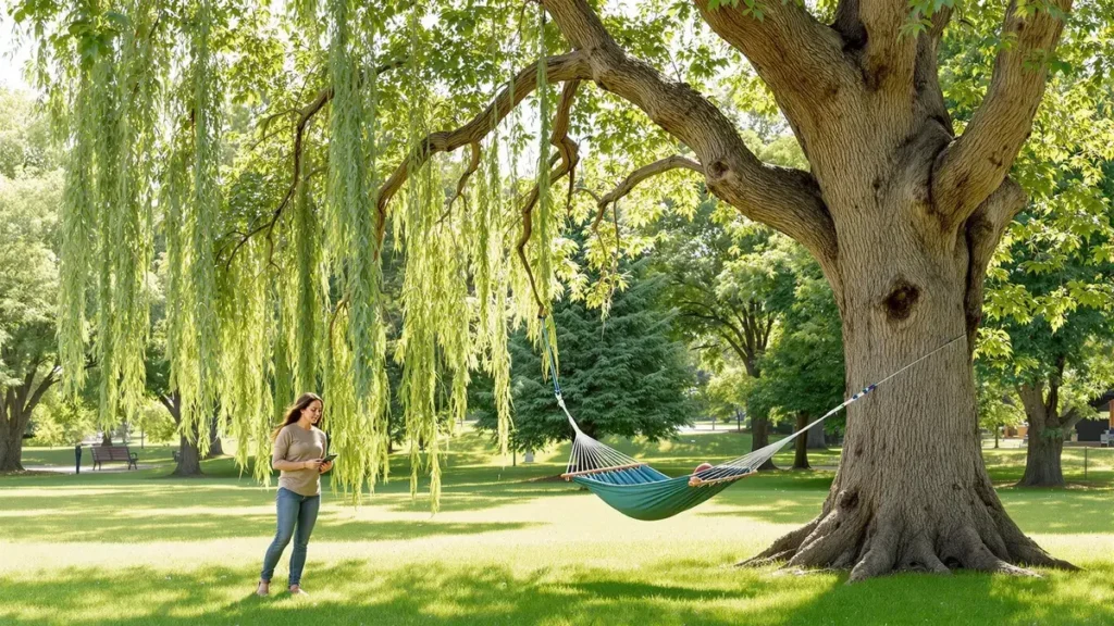 Voordat je je hangmat ophangt, ontdek deze 7 bomen die je absoluut moet vermijden voor je veiligheid en de bescherming van het milieu