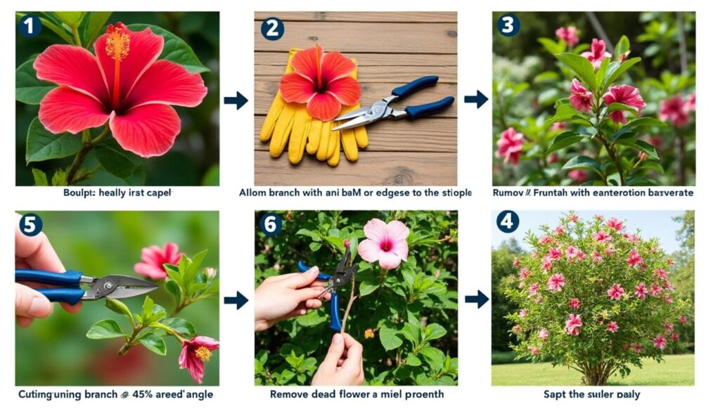 leer in 5 stappen een hibiscus snoeien: beste moment, juist gereedschap en slimme tips voor gezonde groei en volle bloei.