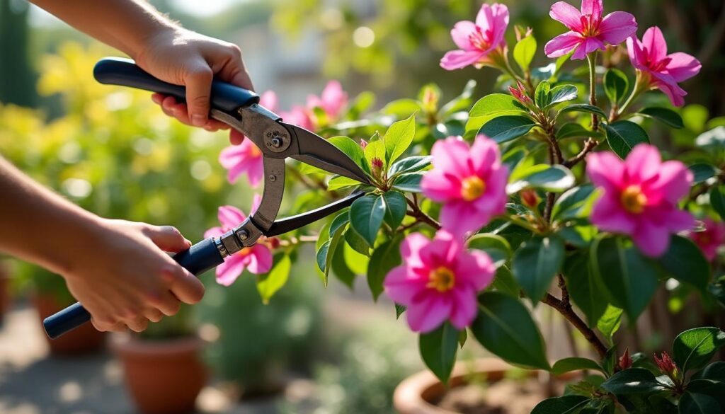 ontdek hoe je een oleander in pot correct snoeit voor een gezonde en weelderige groei. praktische tips over het beste moment en de juiste technieken om je oleander optimaal te laten bloeien.