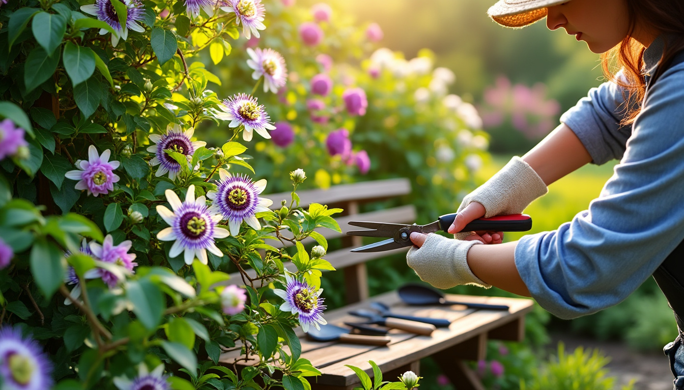 leer hoe je een passiebloem correct snoeit voor een gezonde groei en volop bloemen. ontdek praktische tips en het beste moment om jouw passiebloem optimaal te verzorgen.