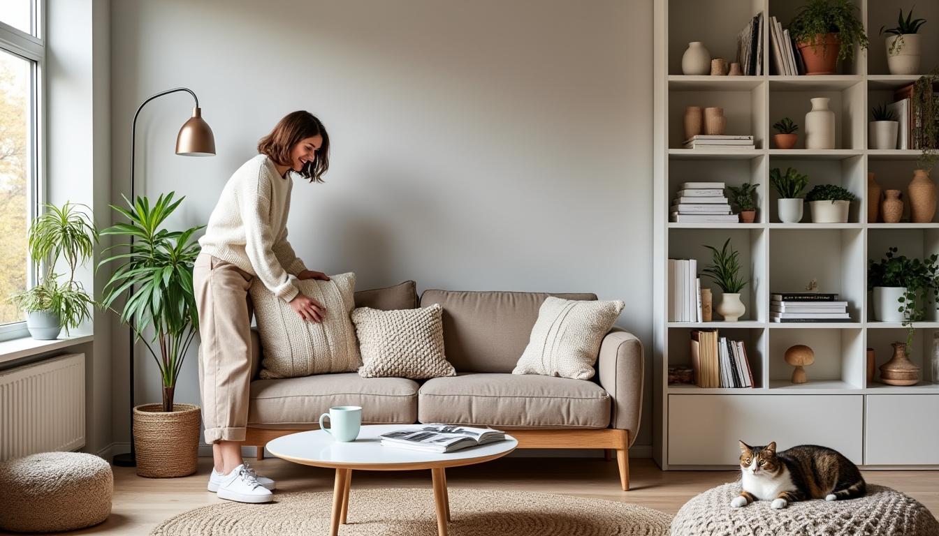 ontdek hoe een stylist een kleine woonkamer omtovert met 8 slimme ikea-oplossingen voor stijl en functionaliteit.