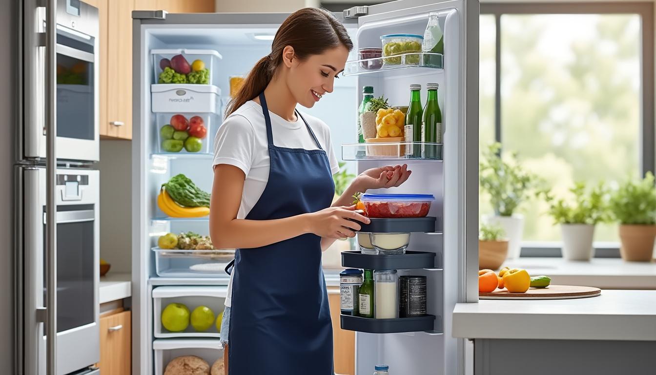 ontdek de innovatieve organisatieparel van ikea van $6 die de opslagruimte van je koelkast direct verdubbelt. praktisch, betaalbaar en perfect voor een opgeruimde keuken!