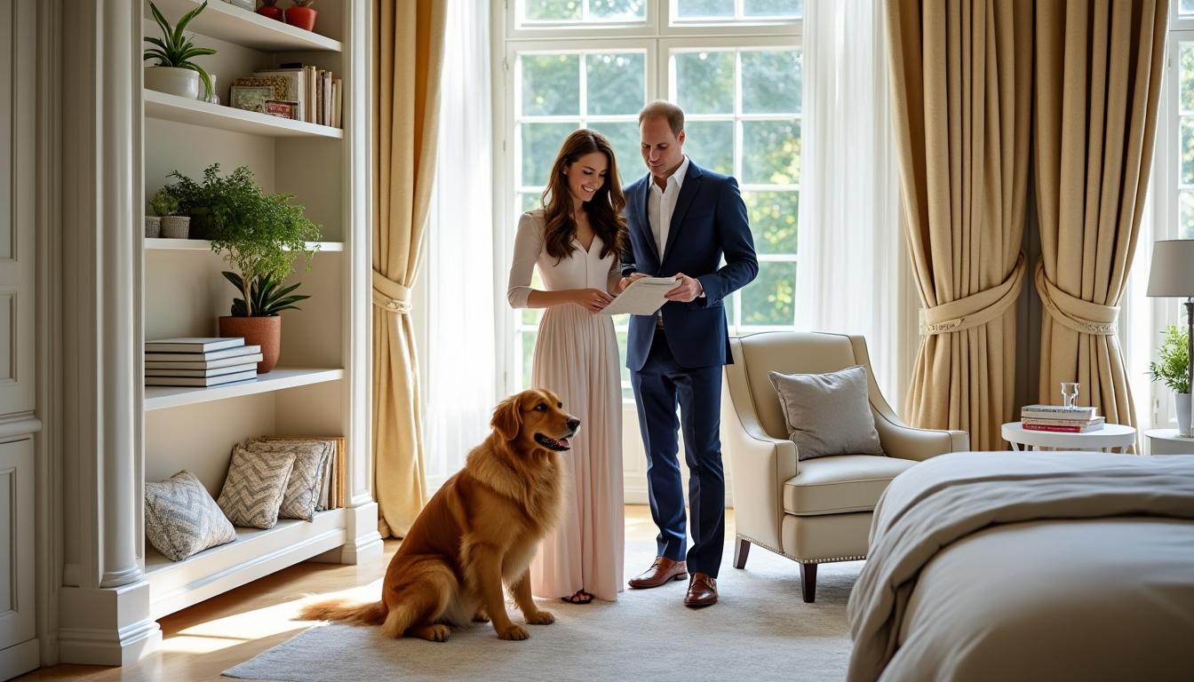 kate middleton en prins william ontdekken onverwachte ikea vondsten in de kamers van kensington palace, een unieke blik op stijl en geschiedenis.