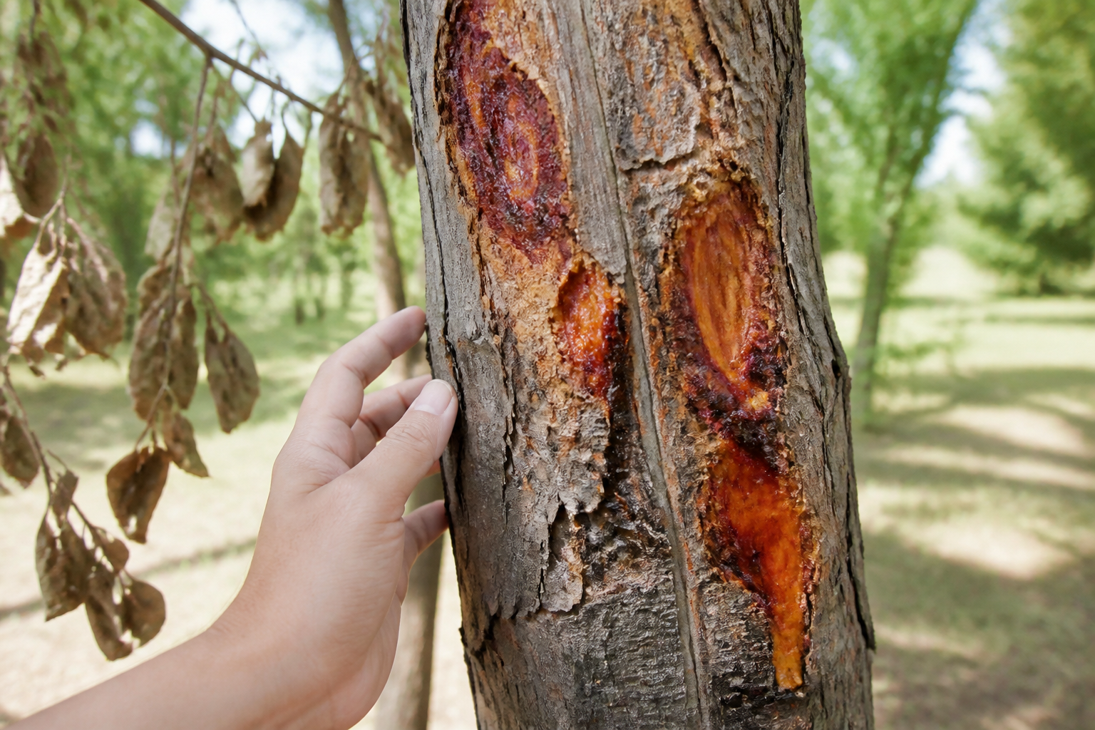 Cytosporiose herkennen bij bomen en schade beperken