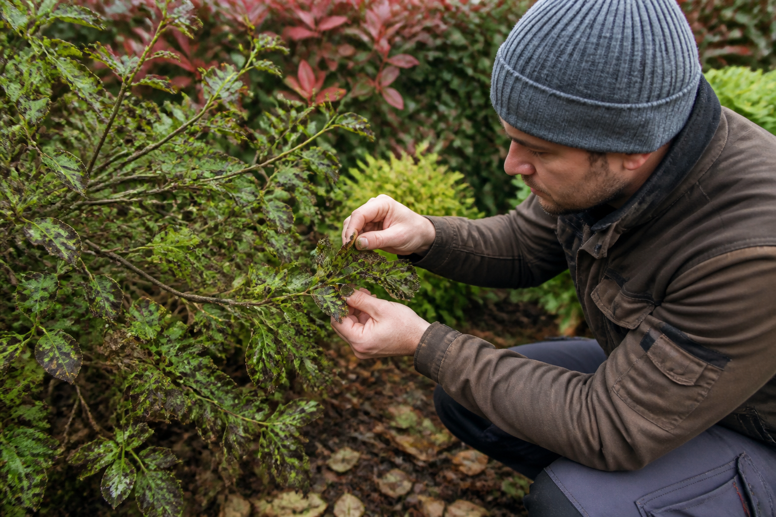 Entomosporiose: symptomen, preventie en behandeling bij bomen en heesters