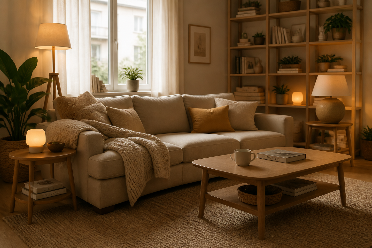 IKEA woonkamer: eenvoudige inspiratie voor een warmere woning