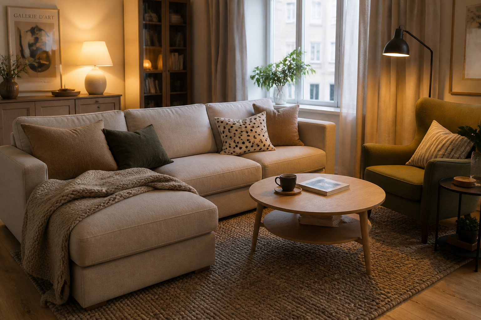 IKEA woonkamer: eenvoudige inspiratie voor een warmere woning