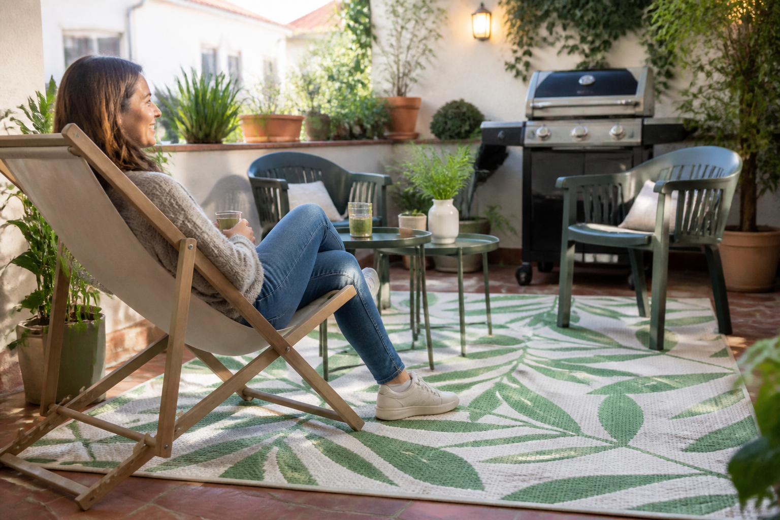 Lidl buitentapijt: de simpele truc om een terras gezelliger te maken