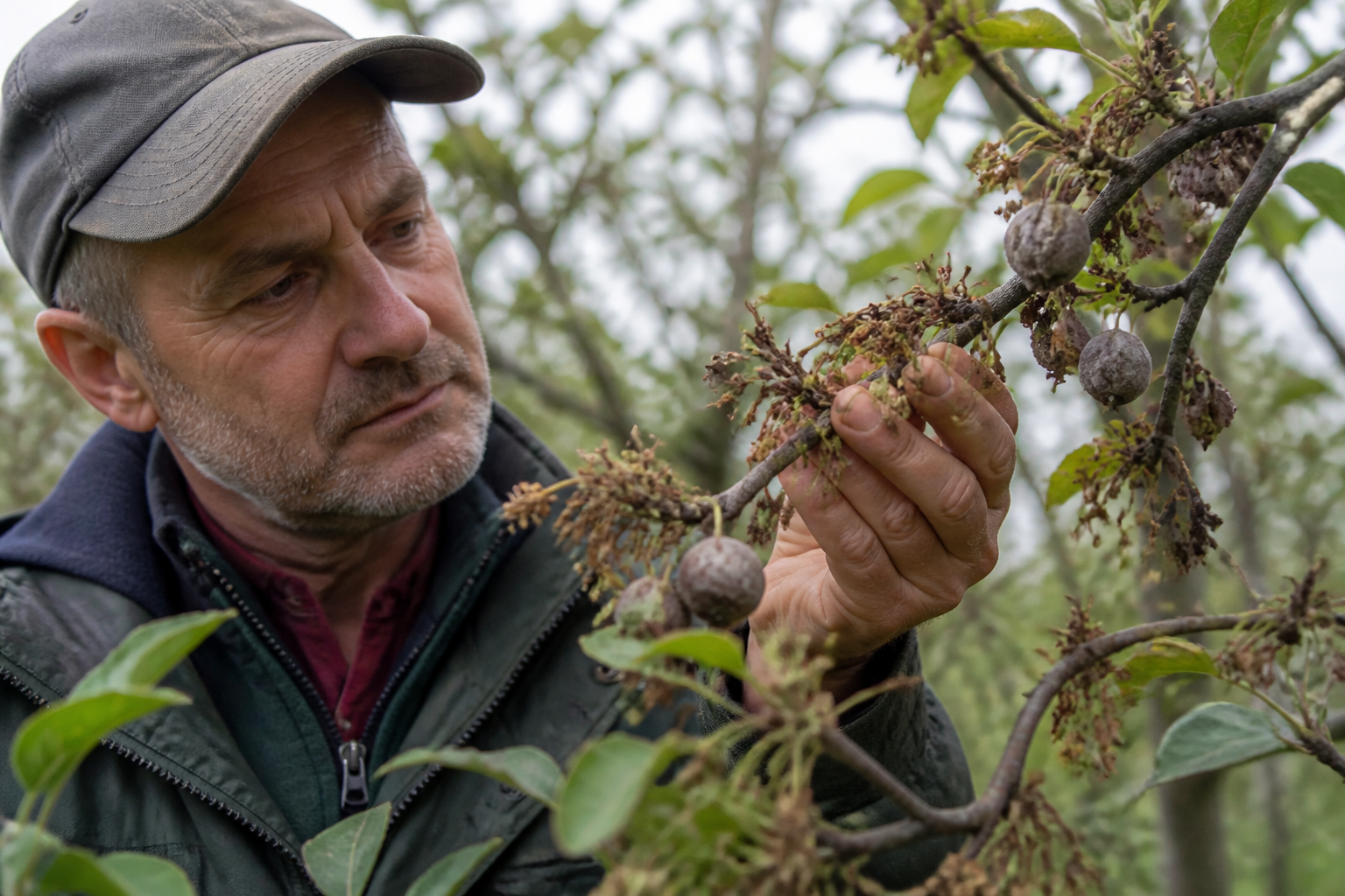 Moniliose bij fruitbomen: symptomen, preventie en behandeling