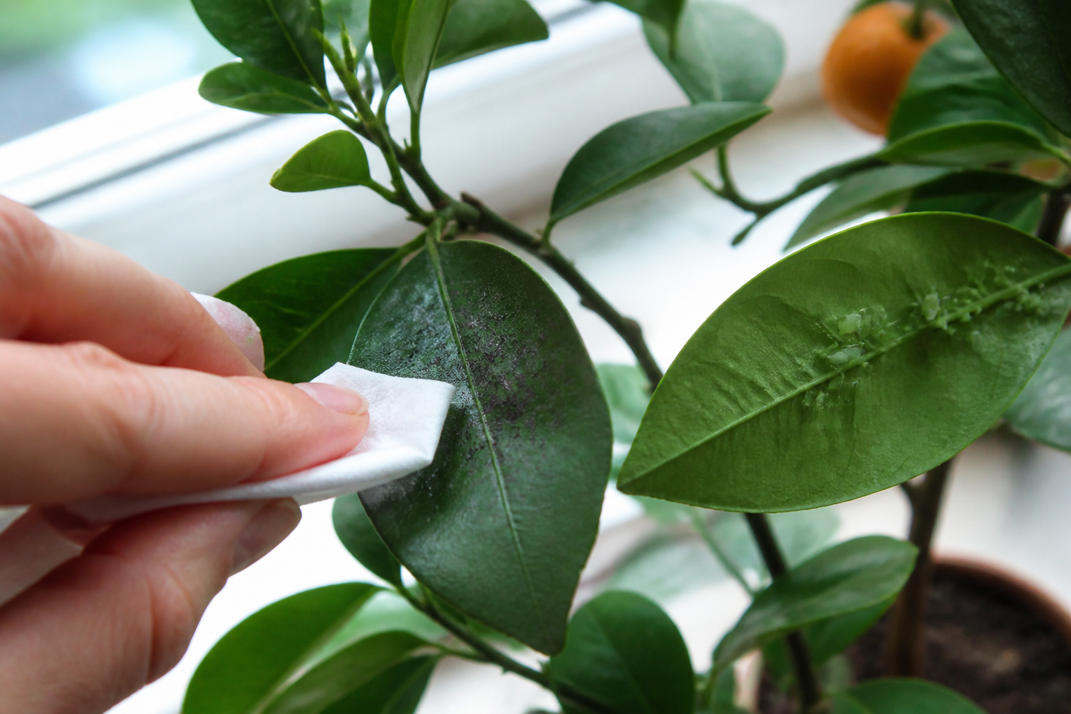 Roetdauw op bladeren: oorzaken, symptomen en oplossingen om planten te reinigen