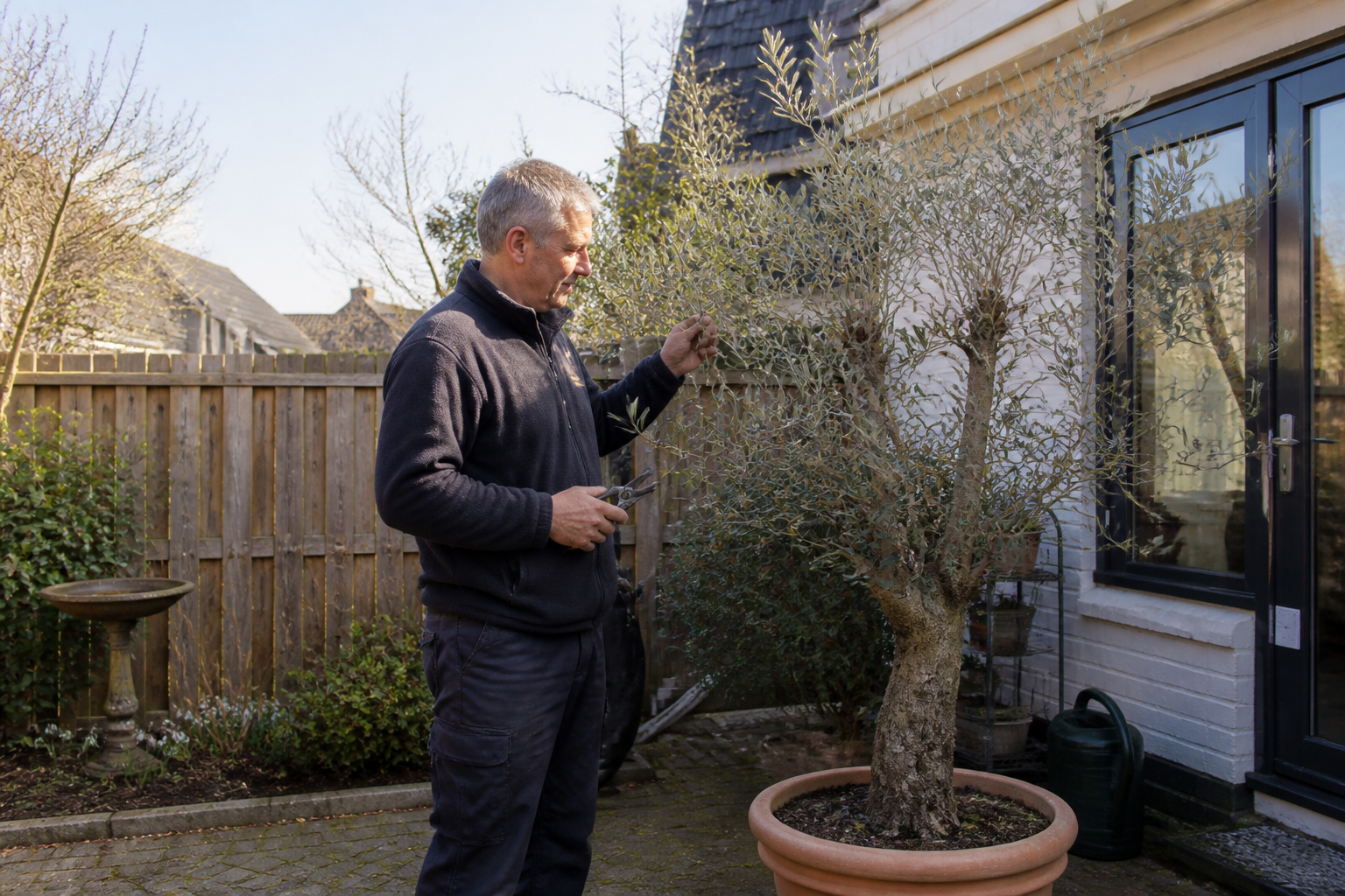 Wanneer een olijfboom snoeien: de eenvoudige kalender voor Nederland