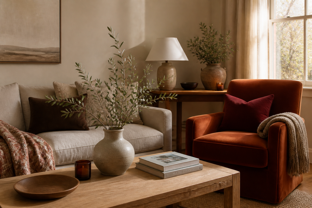 Warm huis: kleuren, stoffen en verlichting die alles veranderen