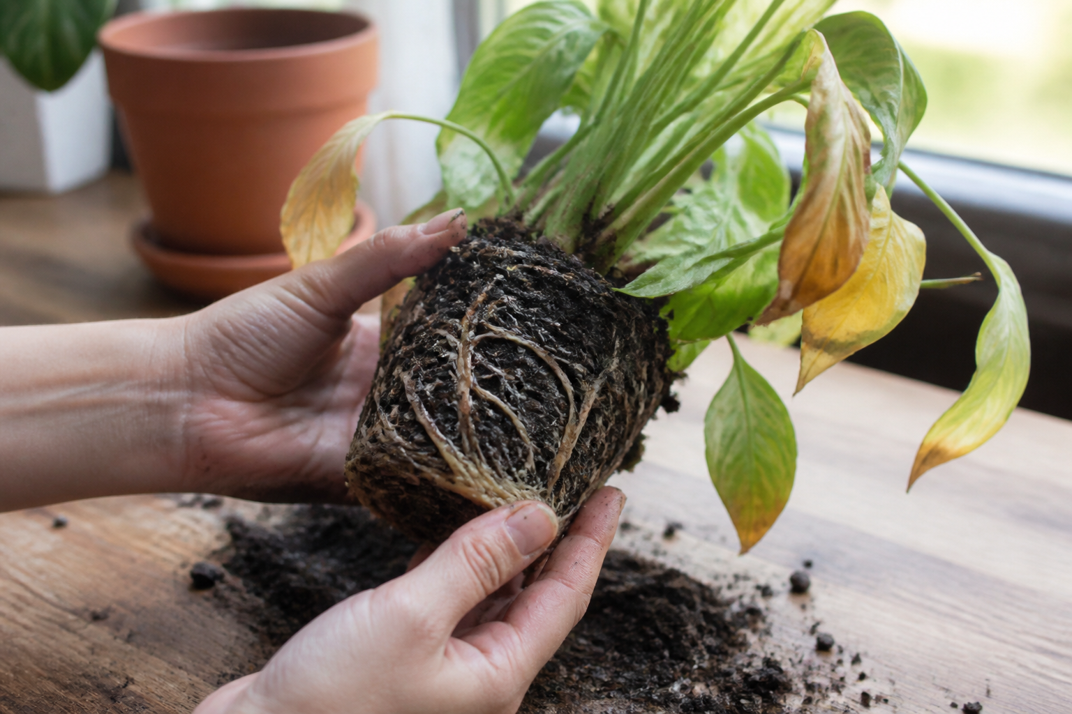 Wortelrot: symptomen, oorzaken en oplossingen om een plant te redden